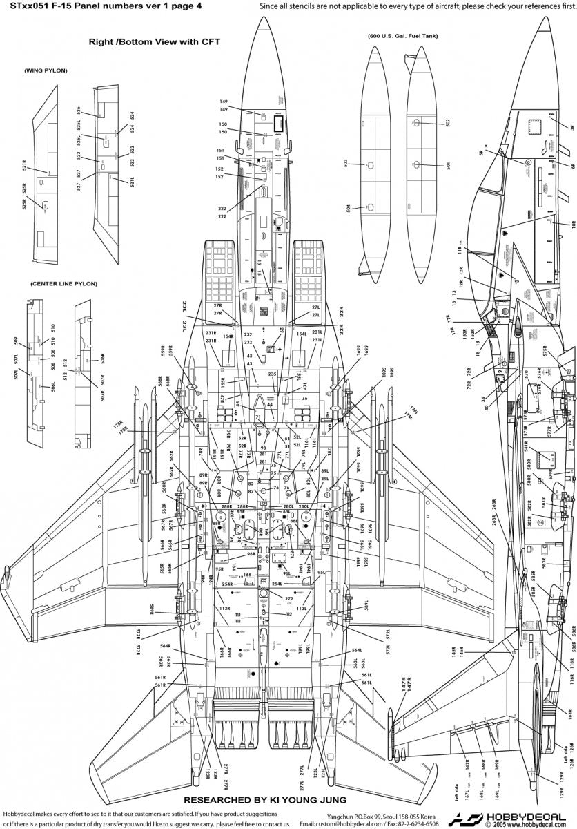 HobbyDecal ST48051V1 F-15 Panel numbers ver 1 1/48 – Bild 5