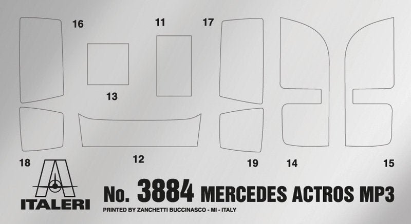 Italeri 3884 Mercedes-Benz Actros MP3 1/24 – Bild 12