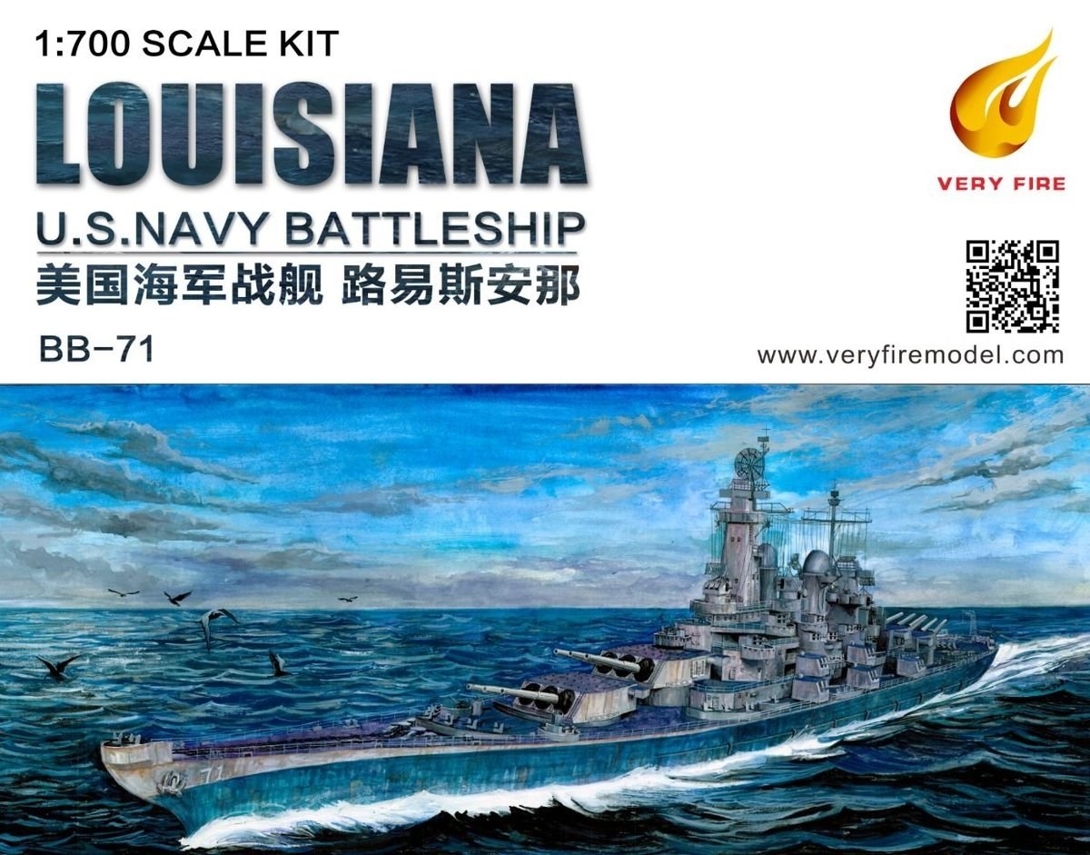 Maquette Very Fire VF700902 USS Louisiana BB-71 Cuirassé de classe Montana 1/700