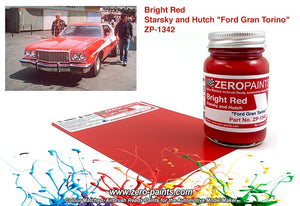 Peinture rouge vif Zero Paints ZP-1342 Starsky et Hutch « Ford Gran Torino » 60 ml