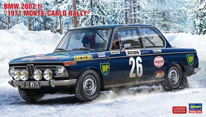 Hasegawa 20540 BMW 2002 ti "Rallye Monte-Carlo 1971" 1/24