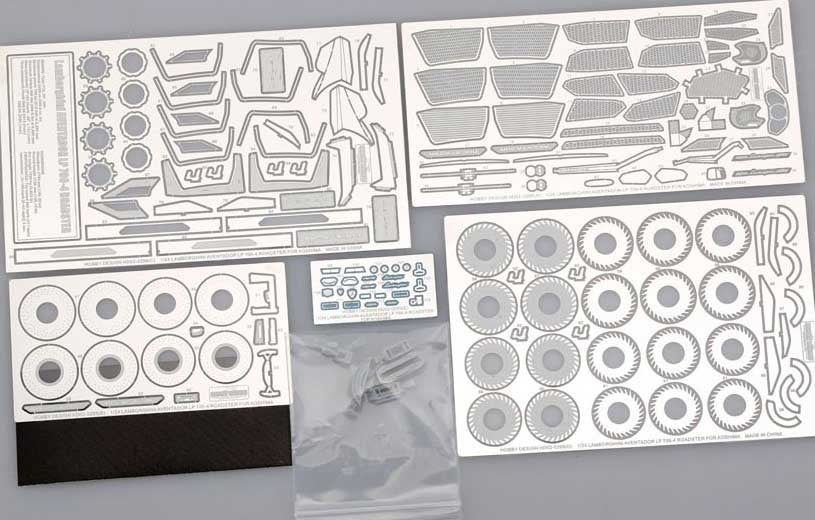 Hobby Design HD02-0295 Lamborghini Aventador LP700-4 Roadster Detail Set for Aoshima 1/24 – imagen 2