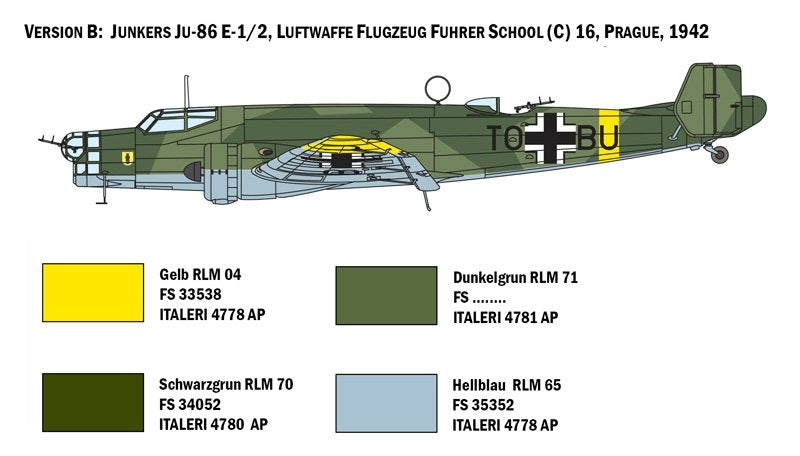 Italeri 1391 JU 86 E1/E2 1/72 – immagine 6