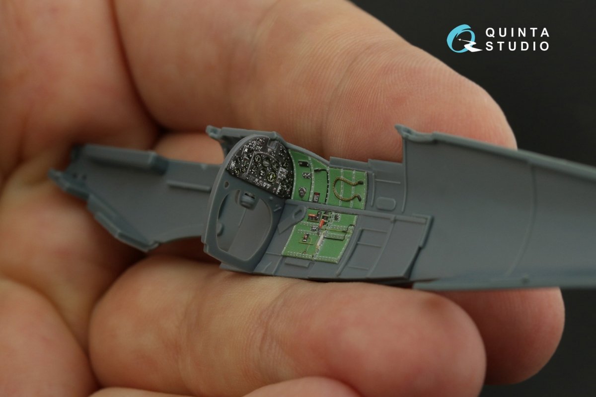 Quinta Studio QD72043 Spitfire Mk.VIII 3D-Printed &amp;amp; coloured Interior on decal paper (Eduard) 1/72 – imagen 8