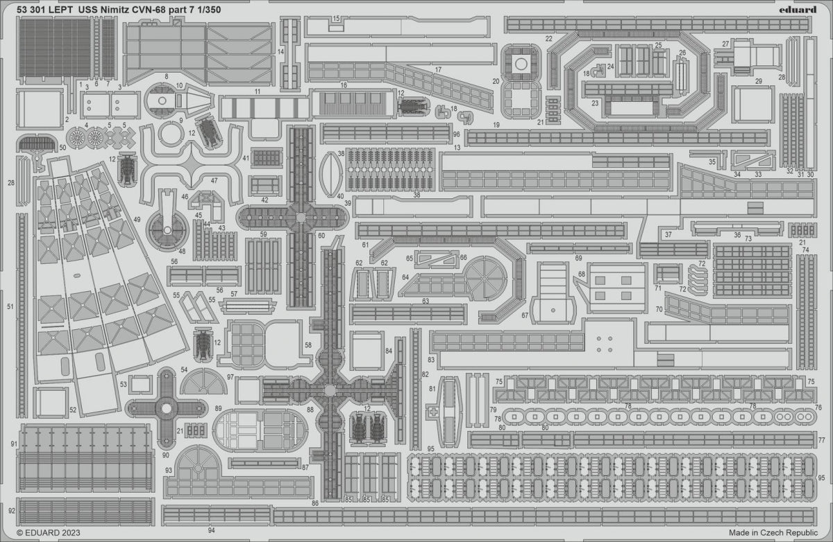 Eduard BIG5370 USS Nimitz CVN-68 PART II TRUMPETER 1/350 – Bild 4