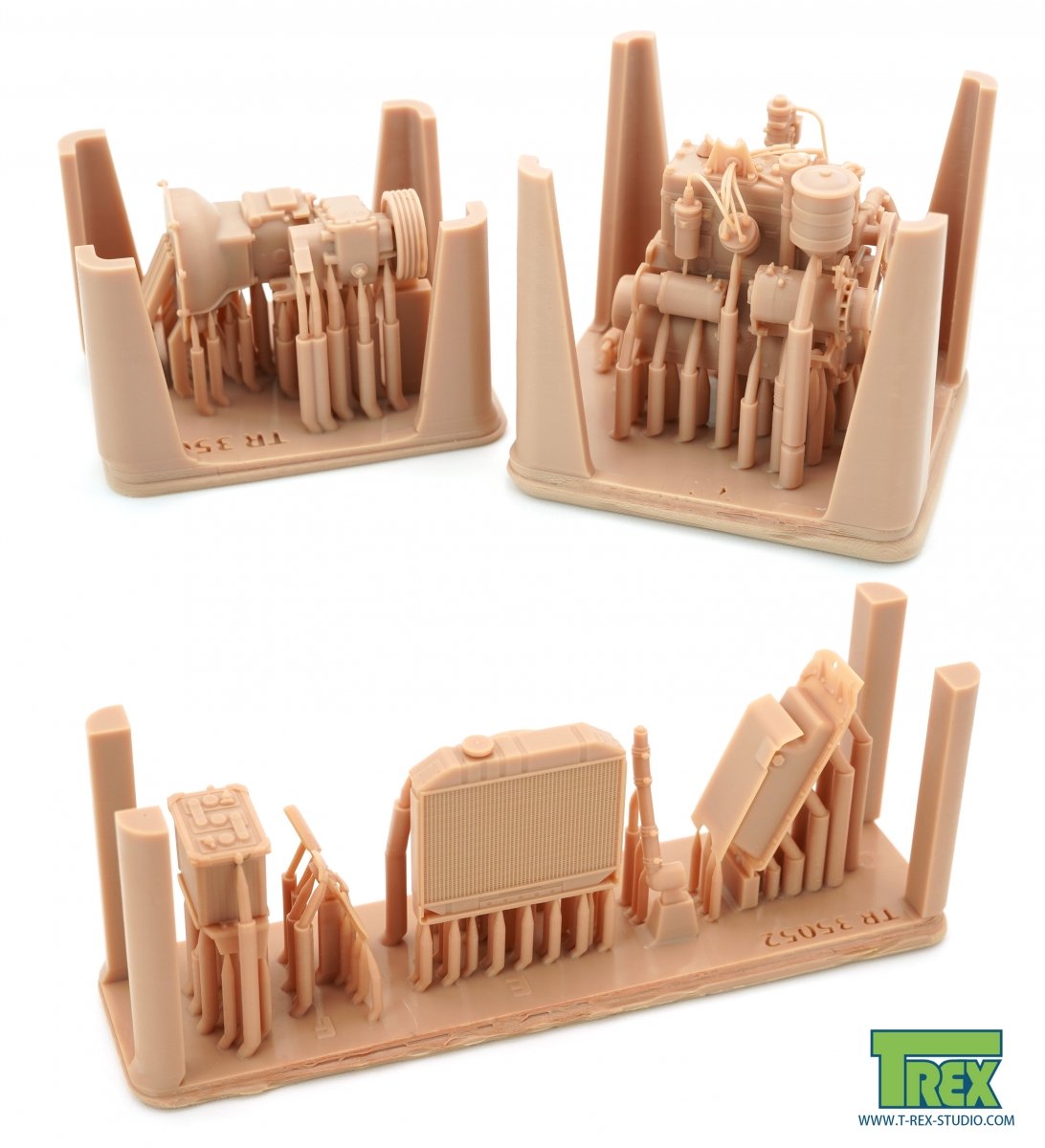 T-Rex Studio TR35052 Willys MB Engine Compartment Set for TAKOM 1/35 – zdjęcie 2