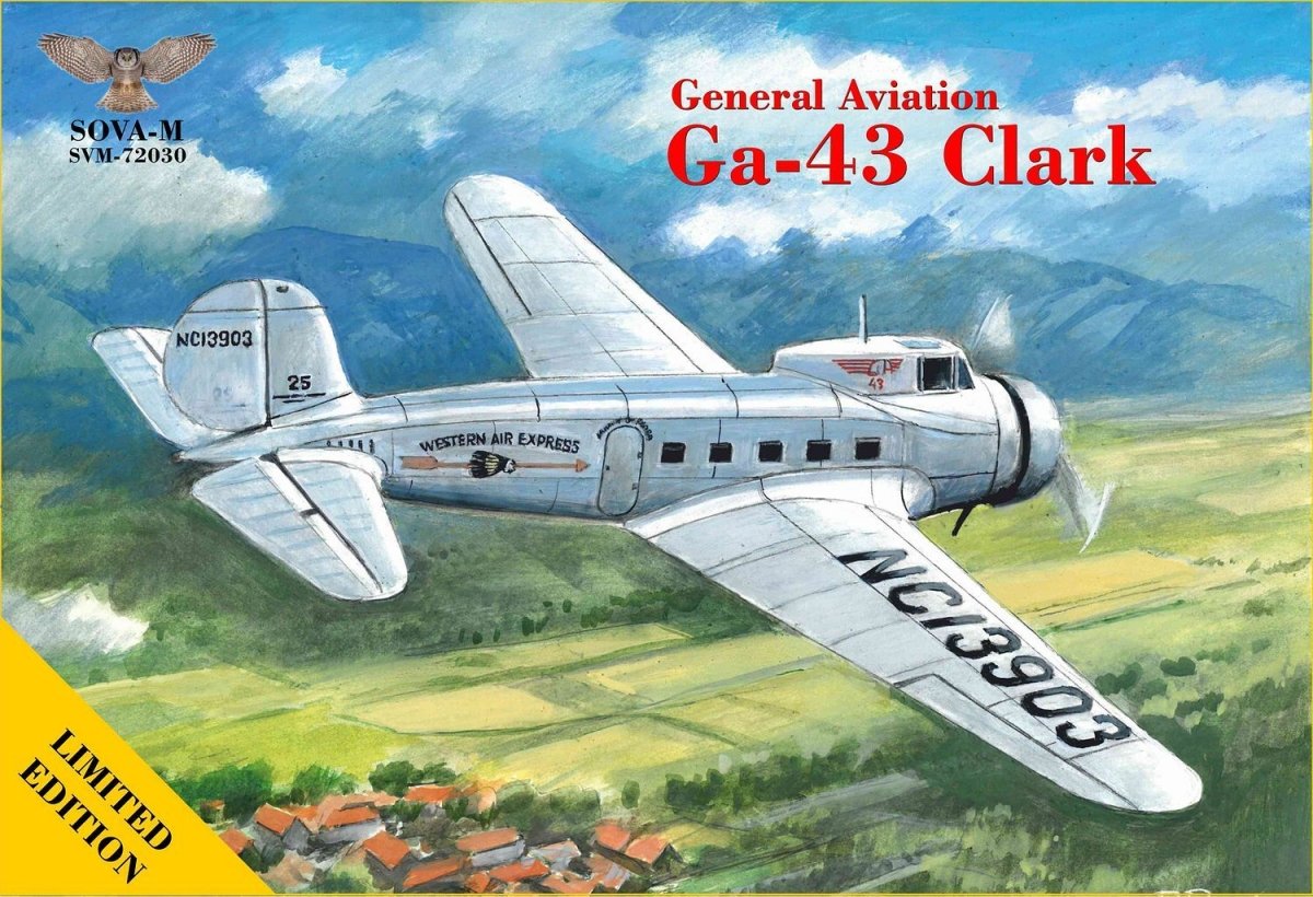 Sova 72030 General Aviation Ga-43 Clark 1/72