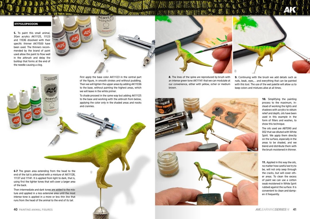 AK Interactive AK518 AK LEARNING 14: PAINTING ANIMAL FIGURES English – imagen 5