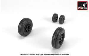 Armory Models AW48503 JAS-39 Gripen wheels w/ weighted tires, early 1/48 – Bild 2
