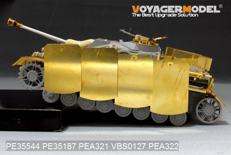 Voyager Model PEA321 WWII German StuG.IV Pivot-Mounting Swinging Type Hull Side Armour Skirts (For DRAGON) 1/35 – zdjęcie 3