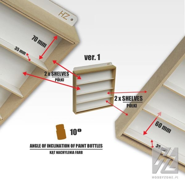 Hobby Zone HZ-s3b Paint hanger ver.1 (36mm - bottle diameter) – image 4