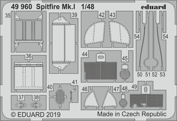 Eduard 49960 Spitfire Mk. I 1/48 TAMIYA – imagen 2