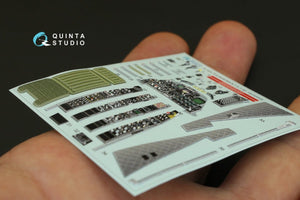 Intérieur imprimé en 3D et coloré sur papier décalcomanie Quinta Studio QD32008 A-10A (pour maquette Trumpeter) 1/32 – image 6