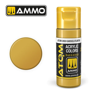 Munitions de Mig Jimenez 20024 ATOM COLOR Sandgelb RLM79 20ml