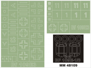 Montex MM48109 Bf-109E-3 HASEGAWA