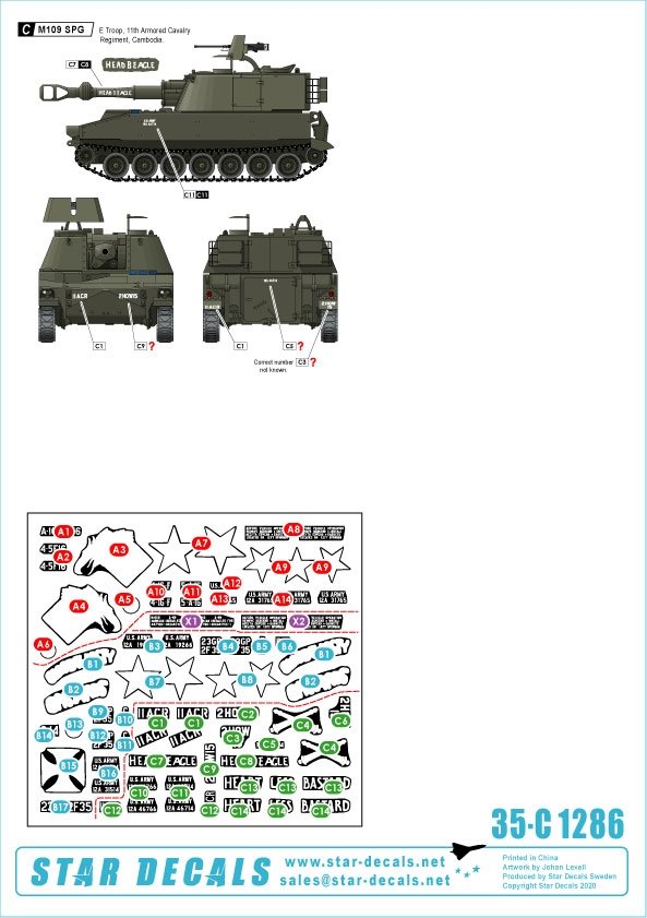 Star Decals 35-C1286 Big Guns in Vietnam 3 1/35 – zdjęcie 2