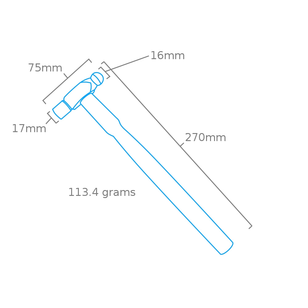 Modelcraft PHA1287-04 Ball Pein Hammer (4oz/112g) – Bild 2
