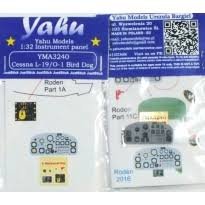 Yahu YMA3240 Cessna L-19/O-1 Bird Dog Instrument Panel for Roden kits 1/32