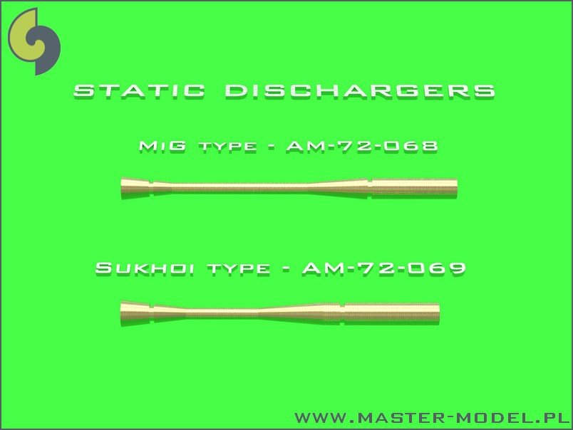 Master AM-72-068 Static dischargers - type used on MiG jets (14pcs) – immagine 3