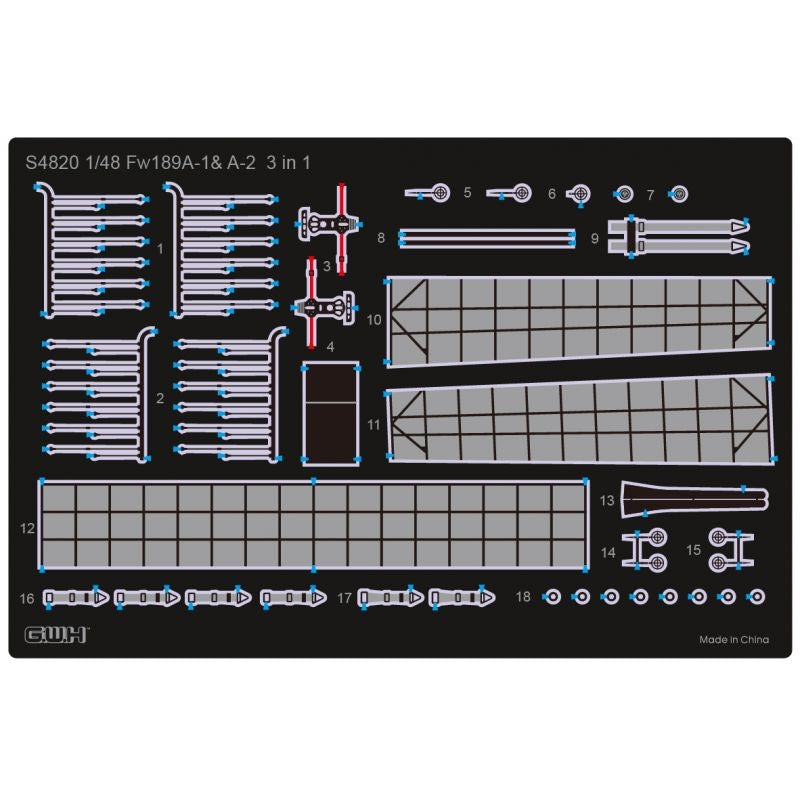 Great Wall Hobby S4820 Fw189A-1&amp;amp;A-2 /w &amp;quot;Nacht Jager&amp;quot; - &amp;quot;Sonderaktion Schneekufen&amp;quot; 1/48 – Bild 8