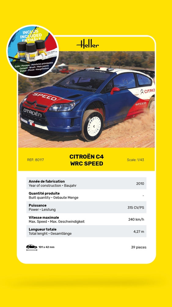 Heller 56117 Citroën C4 WRC Speed ​​​​- Kit de démarrage 1/43 – image 4