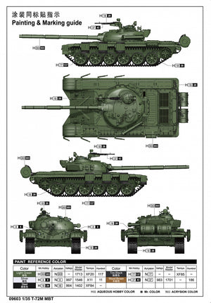 Trumpeter 09603 T-72M MBT 1/35 – immagine 3