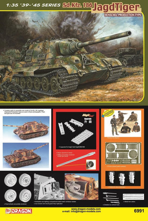 Dragon 6991 Sd.Kfz.186 Jagdtiger Henschel Production Type 1/35