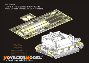 Voyager Model PE351136 WWII German &amp;quot;MOBELWAGEN&amp;quot; Fenders (For BORDER BT-007) 1/35