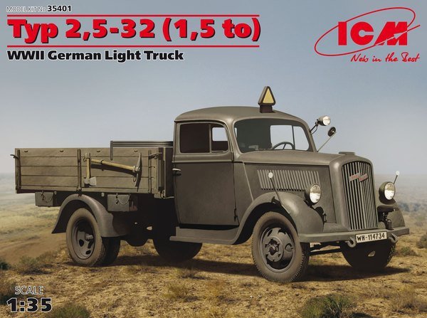 ICM 35401 Typ 2.5-32 (1.5 to) WWII German Light Truck 1/35