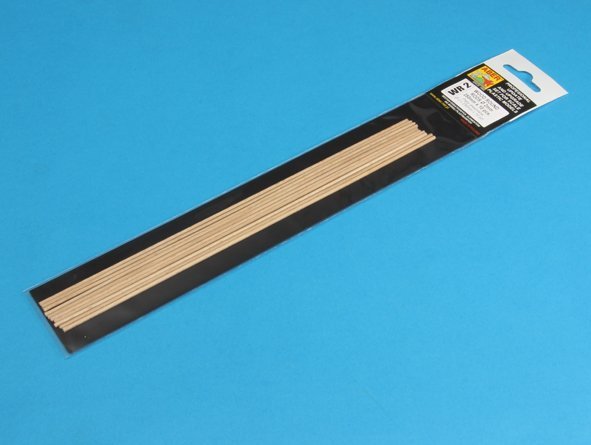 Aber WR2 Wood round rods 2,00 mm lenght 250 mm x 10 pcs. – Bild 5