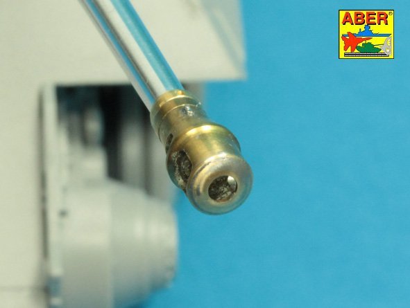 Aber 35L-245 7,5 cm barrel with muzzle brake for Panther Ausf.A 1/35 – immagine 5