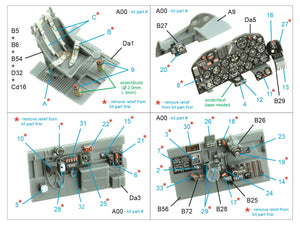 Quinta Studio QD48434 P-47D-25 Thunderbolt 3D-Printed colored Interior on decal paper (Miniart) 1/48 – image 2