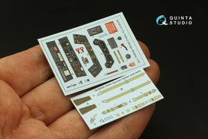 Quinta Studio QD35101 FW 190A-6 3D-Printed &amp;amp; coloured Interior on decal paper (Border Model) 1/35 – immagine 6