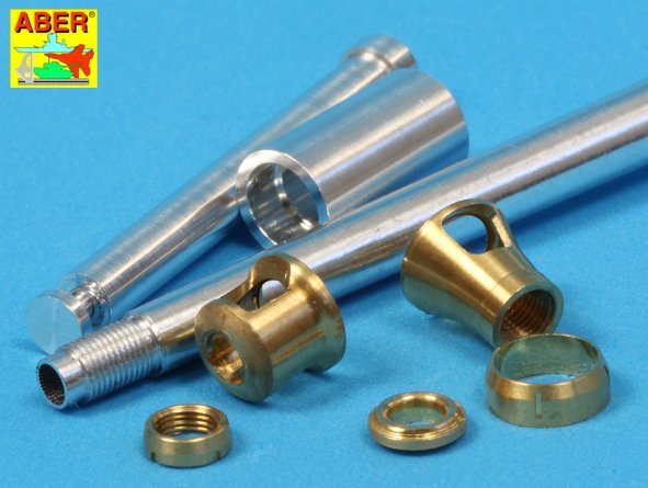 Aber 35L-078n 88mm KwK36/L56 barrel for German Tank Tiger I, Ausf. E - with late muzzle brake 1/35 – immagine 5