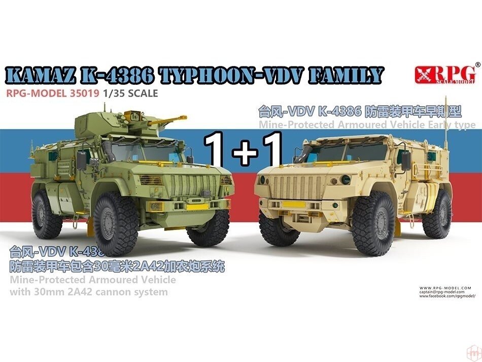 RPG Model 35019 KAMAZ K-4386 Typhoon-VDV Family 1+1 1/35 – Bild 2