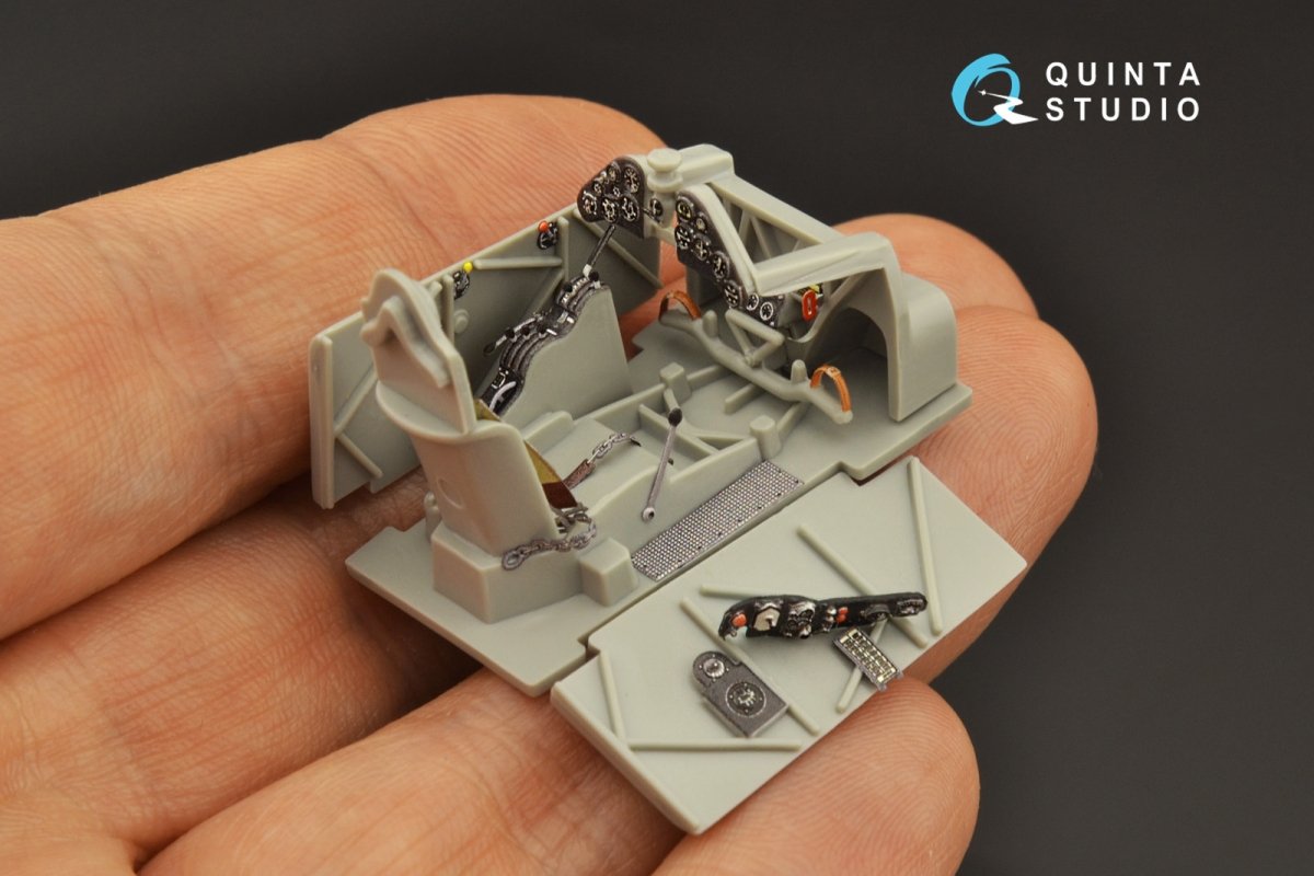 Quinta Studio QD48230 Fiat CR.42 3D-Printed &amp;amp; coloured Interior on decal paper (Italeri) 1/48 – immagine 12