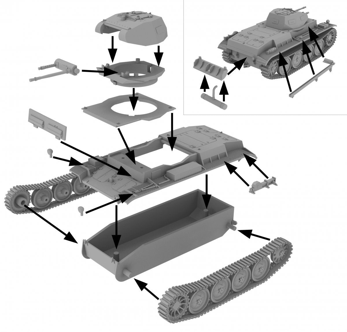 Premier à combattre PL012 - PzKpfw IID (1/72) – image 2