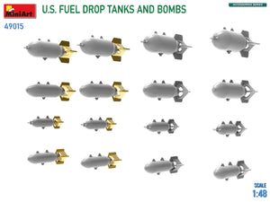 MiniArt 49015 US FUEL DROP TANKS AND BOMBS 1/48 – image 5