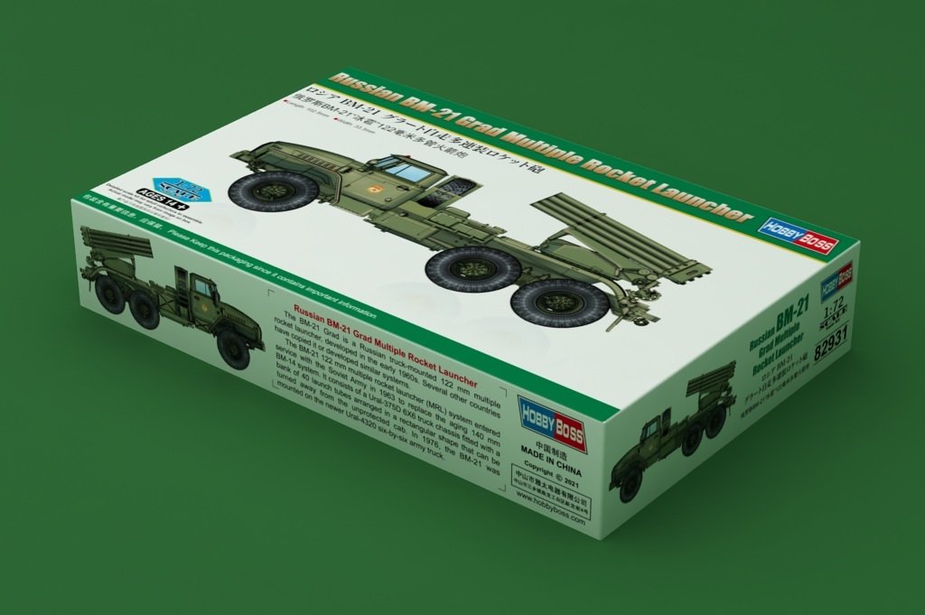 Hobby Boss 82931 Russian BM-21 Grad Multiple Rocket Launcher 1/72 – immagine 2