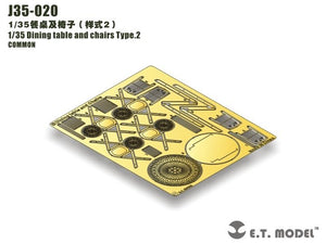 E.T. Model J35-020 Dining table and chairs Type.2 1/35 – zdjęcie 2