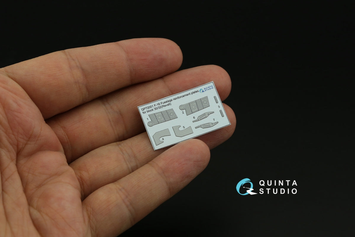 Quinta Studio QP72001 F-16 block 30/32 reinforcement plates (Revell) 1/72 – zdjęcie 2