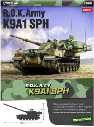 Academy 13561 ROK Army K9A1 155mm Self-Propelled Howitzer 1/35 – immagine 2