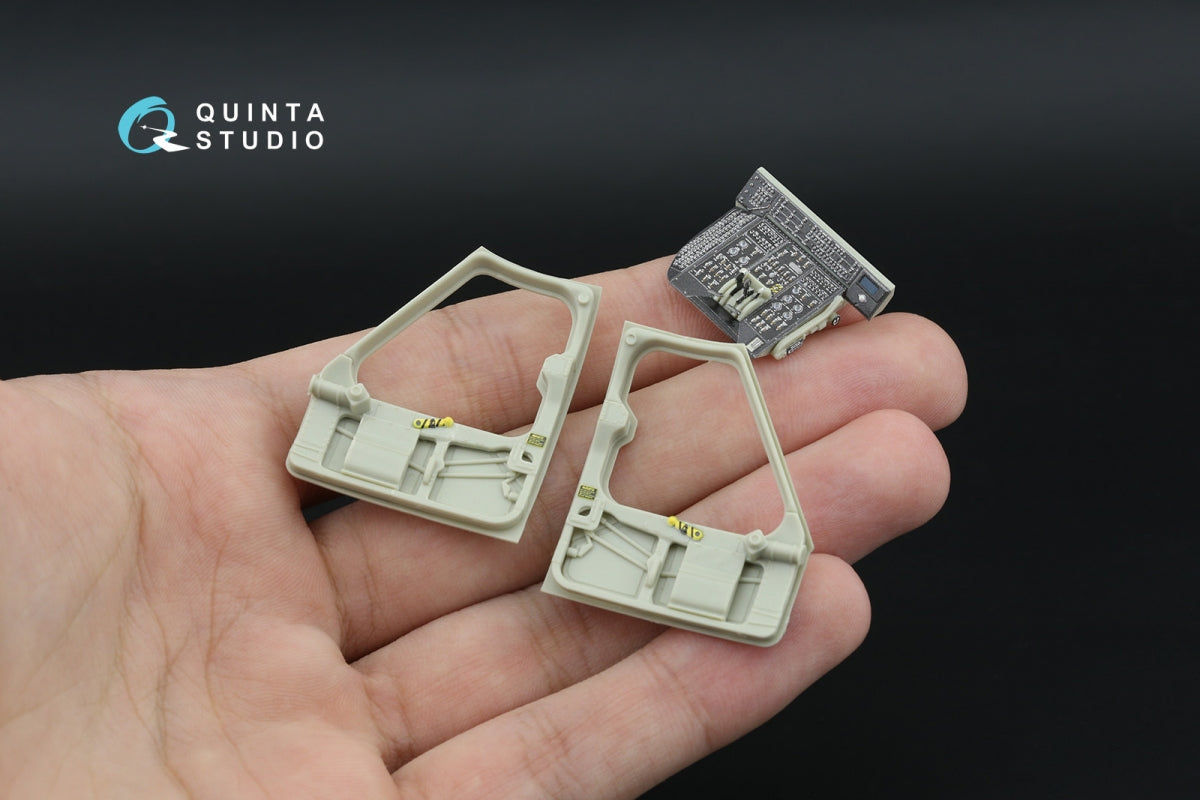 Quinta Studio QD+35169 SH-60F Seahawk 3D-Printed &amp; coloured Interior on decal paper (Kitty Hawk) (with 3D-printed resin parts) 1/35