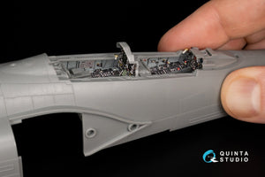 Quinta Studio QD+48341 F-4G early 3D-Printed &amp;amp; coloured Interior on decal paper (Meng) (with 3D-printed resin parts) 1/48 – immagine 15