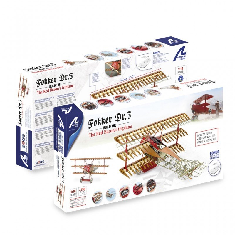 Artesania Latina 20350 Fokker Dr.I Red Baron&amp;#39;s Airplane 1/16 – Bild 6