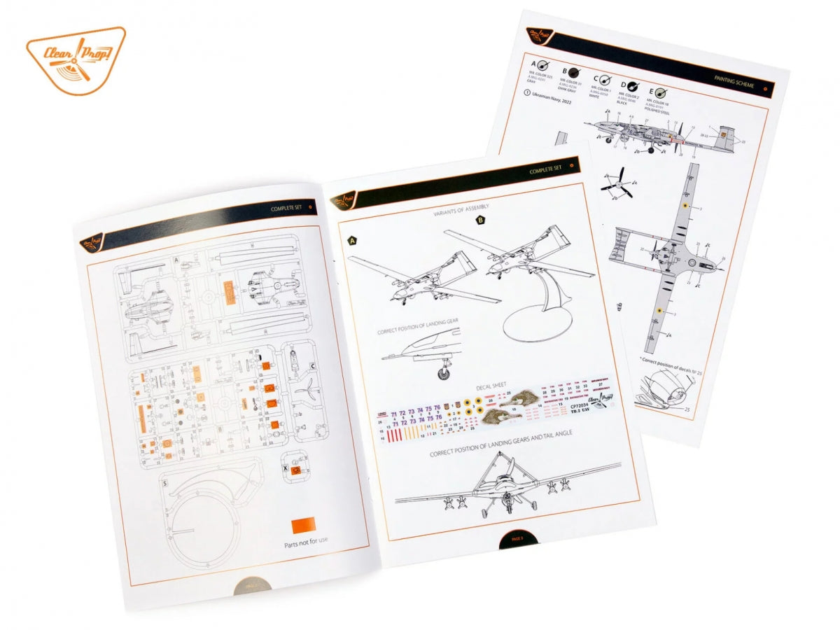 Clear Prop! CP72034 TB.2 UAV UKRAINIAN NAVY STARTER KIT 1/72 – Bild 8