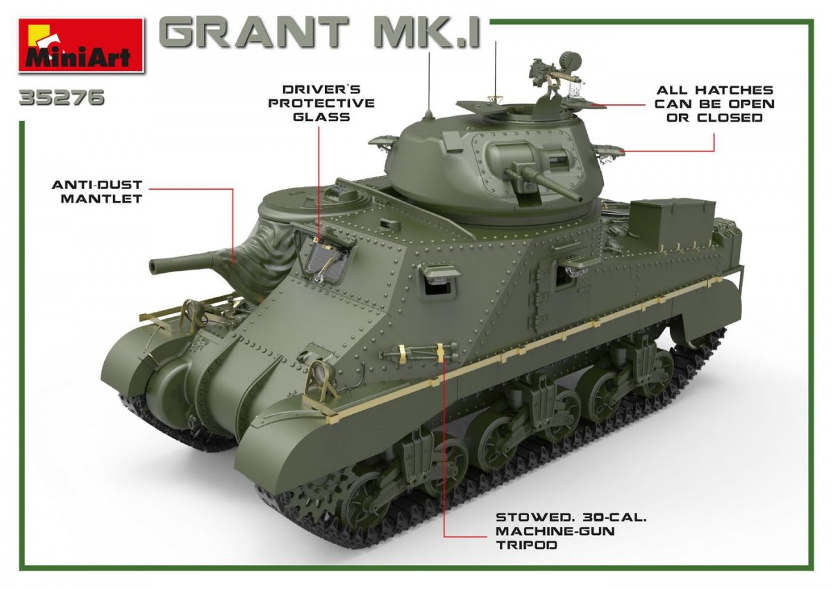 MiniArt 35276 GRANT Mk.I 1/35 – immagine 6