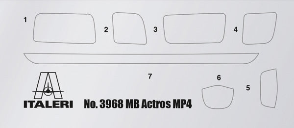 Italeri 3968 MB Actros MP4 Big Space - Édition Grand Prix 1/24 – image 10