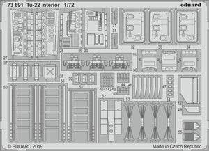 Eduard 73691 Tu-22 interior 1/72 TRUMPETER – Bild 2