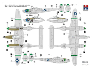 Hobby 2000 48028 P-38L Lightning 80th Fighter Squadron (ACADEMY+ CARTOGRAF + MASKI) 1/48 – Bild 3